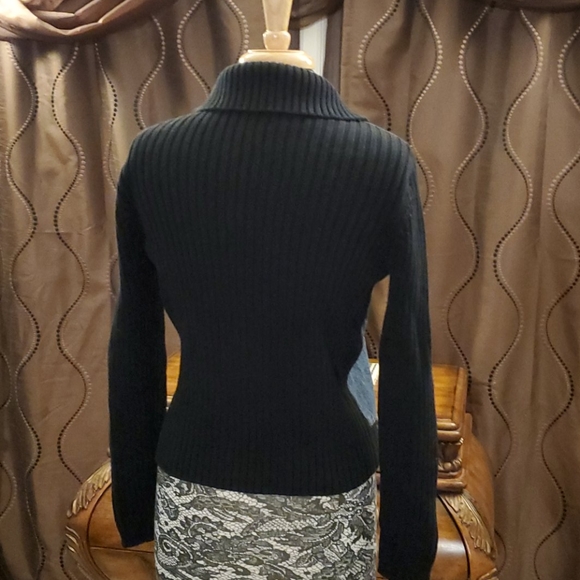 Marsh Landing petites denim/sweater jacket size PL - Picture 4 of 4